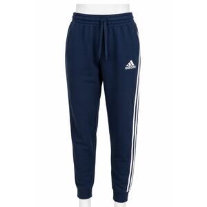 Adidas 3 Stripe Jogger Sweatpants - Navy White - Size L